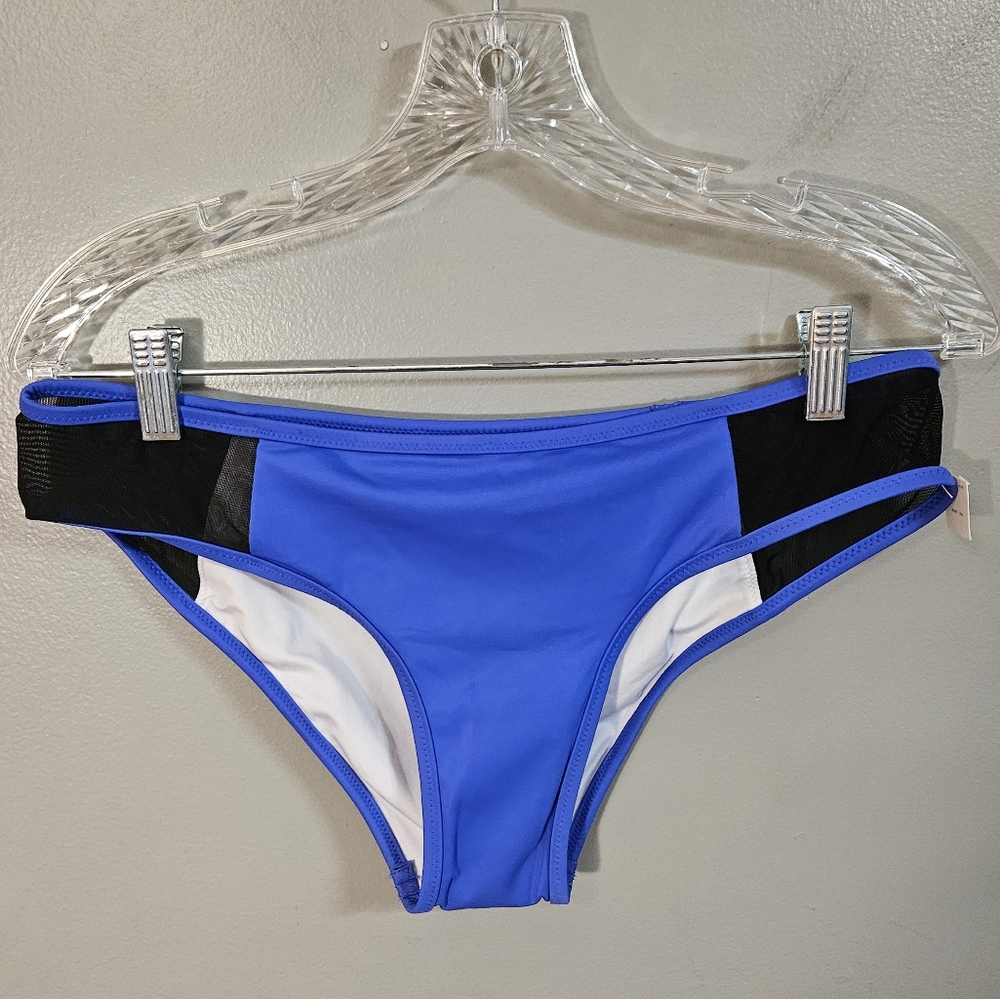 Pink Blue and Black Bikini Bottom 5 Items $10